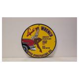 Porcelain Liquid Wrench Penetrating Oil Sign