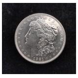 1921 - D Morgan Silver Dollar