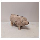 Vintage Mini Cast Iron Pink Piggy Bank