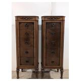 2 Matching Antique Widdicomb lingerier chest