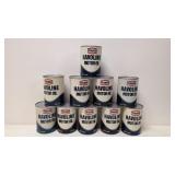 Ten Texaco Havoline Motor Oil Quart metal cans