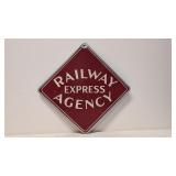 Vintage Triangle Railway Express Agency sign