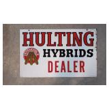 Vintage Hulting Hybrids Dealer sign