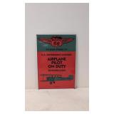 Porcelain Phillips 66 Aviation products sign