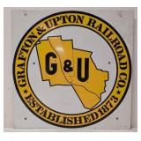 Grafton & Upton Railroad metal sign