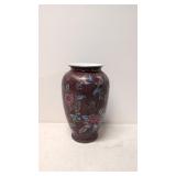 12' Oriental hand painted vase