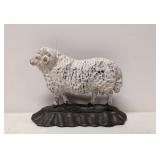 Antique Cast Iron Big Horn Sheep Door Stop