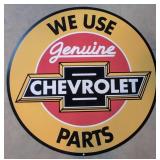 47' composite 'We Use Genuine Chevrolet parts sign