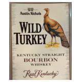 Embossed metal Wild Turkey Sign