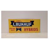Vintage Laukhuf Hybrids metal sign