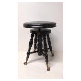 Antique mahogany piano stool