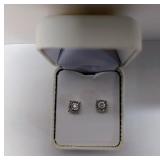 Diamond Solitare Earrings