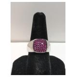 .925 ruby Estate Ring
