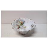 German Footed Floral Bowl