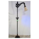 Antique Uranium wrought iron twist post bridge lap