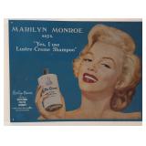 Marilyn Monroe Luster Creme Shampoo sign
