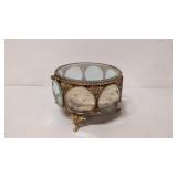 Vintage Gold Gilted jewelry Casket