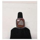 .925 Ring with jasper Stone