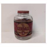 Original 1930s - 40s Kendall 1 qt. oil bottle