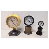 3 Industrial Pressure guages