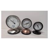 3 Industrial Pressure Guages