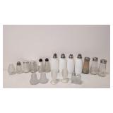 20 Assorted styles and sizes salt & pepper shakes