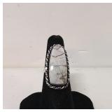 .925 Ring with Turquoise howlite