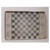 Antique Folk Art wooden Game Board