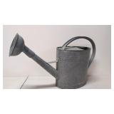 Galvanized metal watering can