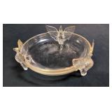 Vintage Jeanette footed Eagle Bowl