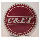 C & E Railroad sign