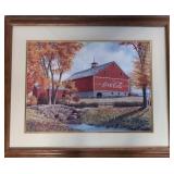 Coca Cola Ruby Falls Barn advertising print