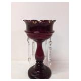 Antique Ruby Red Candle Luster