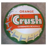36" Porcelain Orange Crush Sign