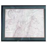 1896 Map of Battlefields of Chattanooga & Wauhatce