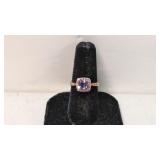 Amethyst dinner ring