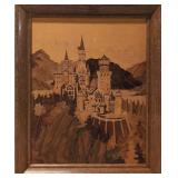 Marquetry German Landscape Castle