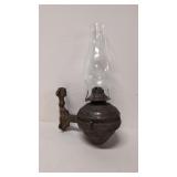 Antique Beehive Wallmount oil lamp
