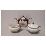 Nautilus Creamer & Sugar & Sadler tea pot