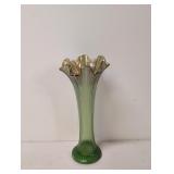 Mid Century Modern Northwood Green Swung vase