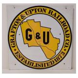 Grafton & Upton Railroad co., Aluminum Sign