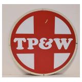 Toledo, Peoria and Western Railway sign