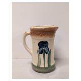 Antique Brush McCoy Iris pattern pottery pitcher