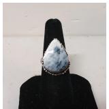 .925 Ring with Dendrite Opal