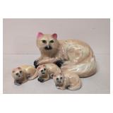 4 Vintage Chalk Cats