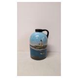 Antique Stoneware jug hand decorated