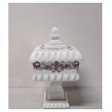 Vintage Westmoreland Milk Glass Pedestal Wedding