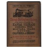 "How to go West" Railroad plaque