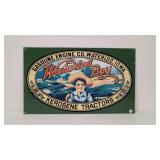 Porcelain Waterloo Boy Kerosene Tractors Sign