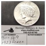 1923 Peace Silver Dollar